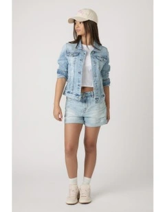 Girls Isla Faded Denim Jacket