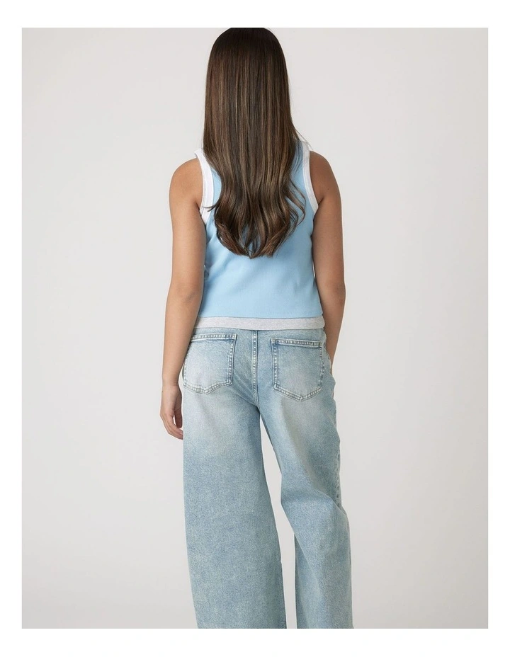 Dad Baggy Jeans in Blue image 2