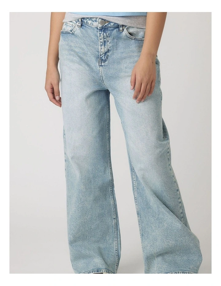 Dad Baggy Jeans in Blue image 3