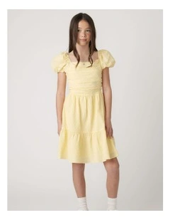 Girls Evie Textured Mini Dress