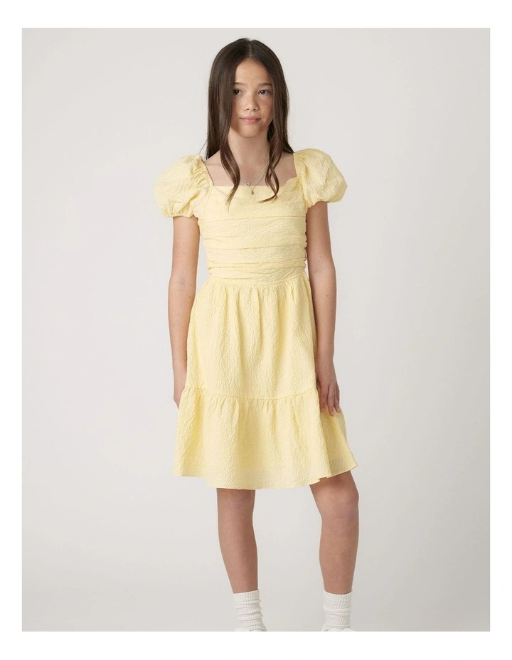 Girls Evie Textured Mini Dress image 1