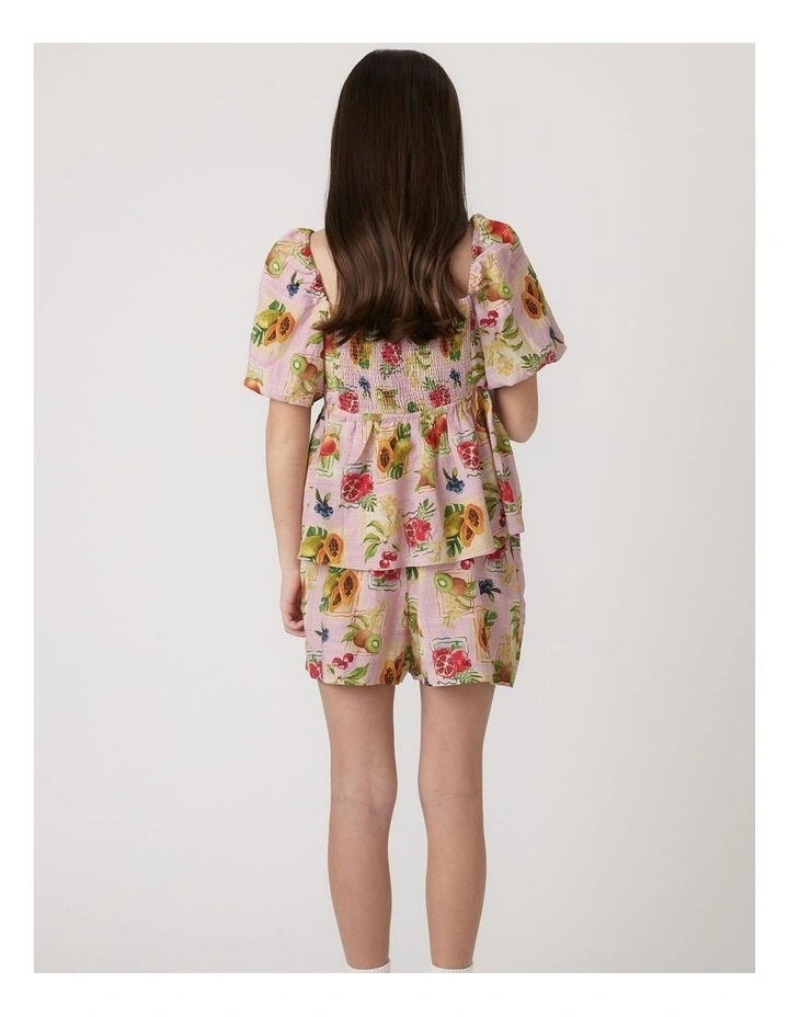 Melody Puff Sleeve Top in Pink image 2