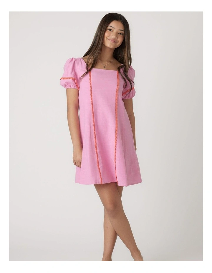 Imogen Mini Dress in Pink image 1