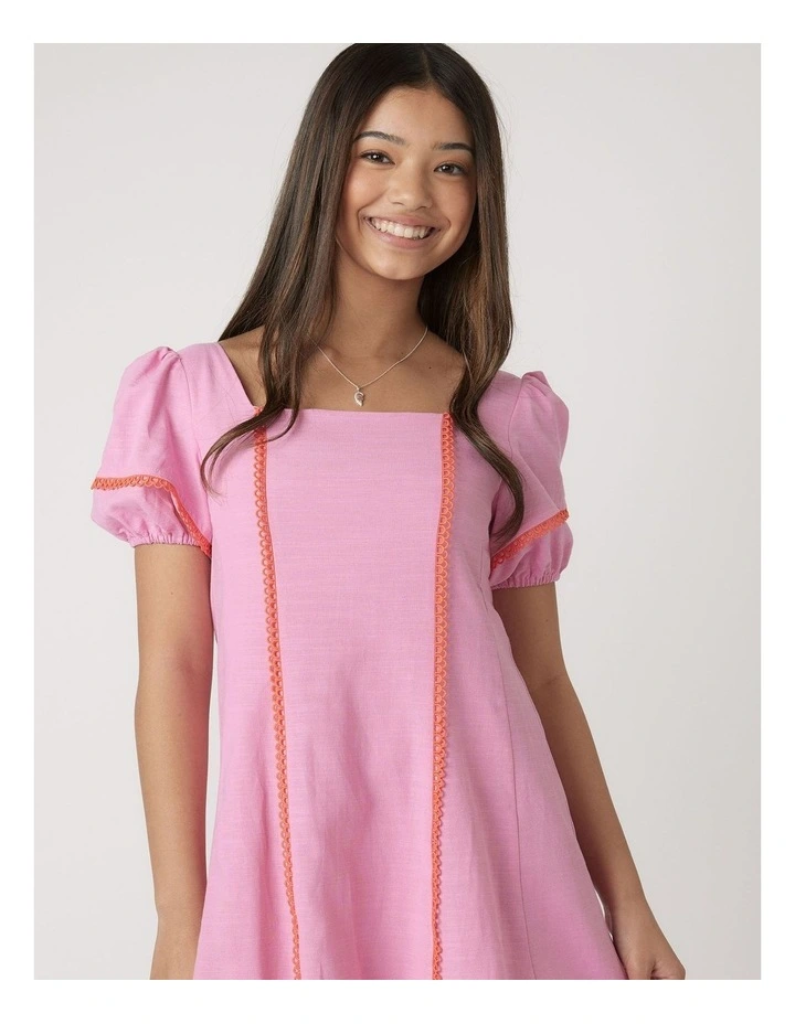 Imogen Mini Dress in Pink image 3