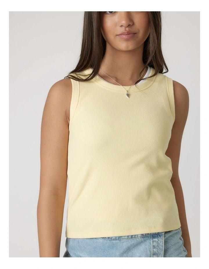 Harper Logo Tank in Yellow image 3