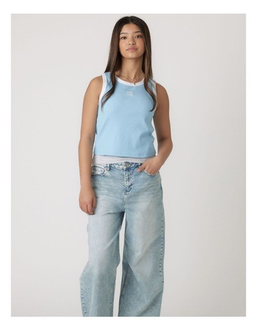 Aqua Haze/White colour