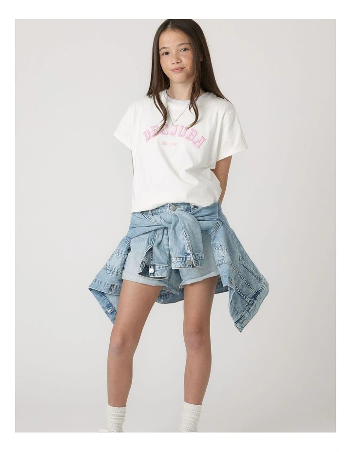 Heritage Tee in Cream image 1