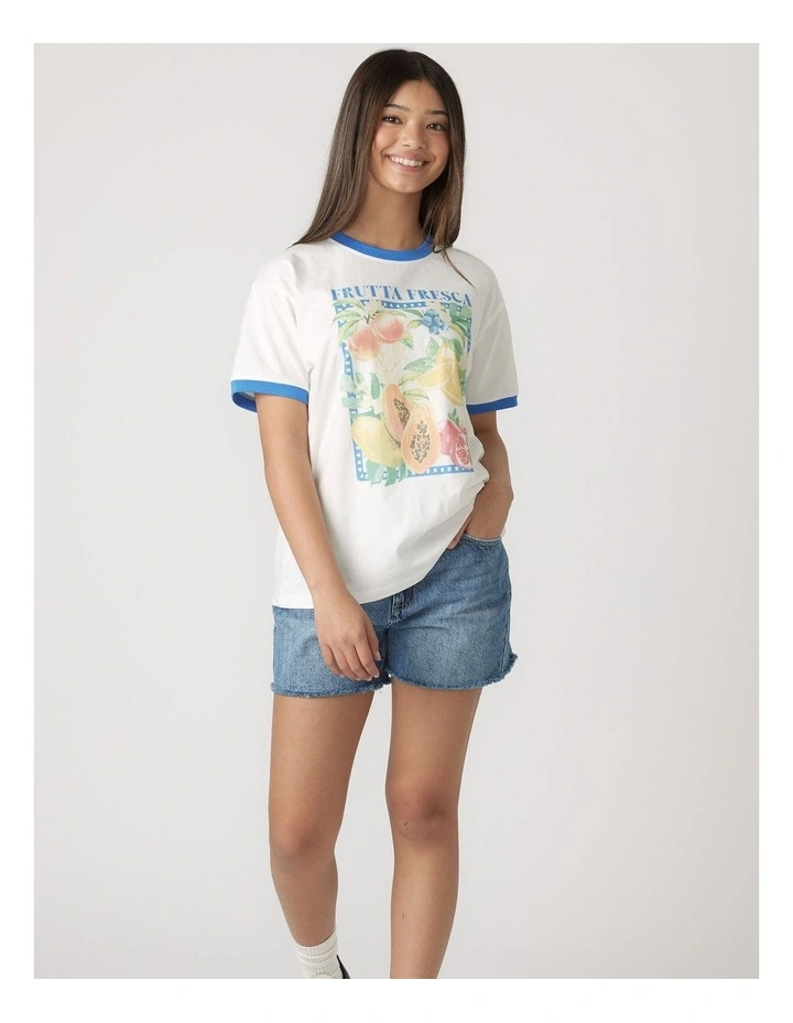Fruta Fresca Tee in Cream image 1