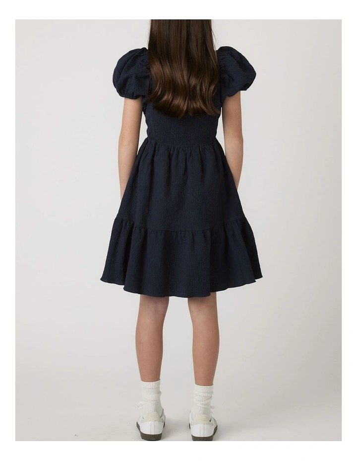 Evie Textured Mini Dress in Blue image 2