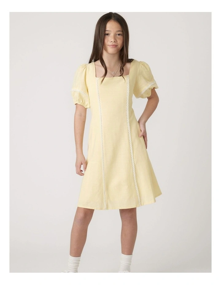 Imogen Mini Dress in Yellow image 1