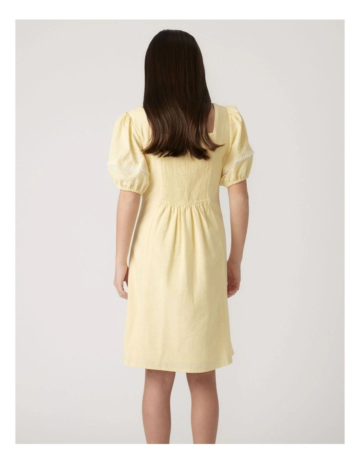 Imogen Mini Dress in Yellow image 2
