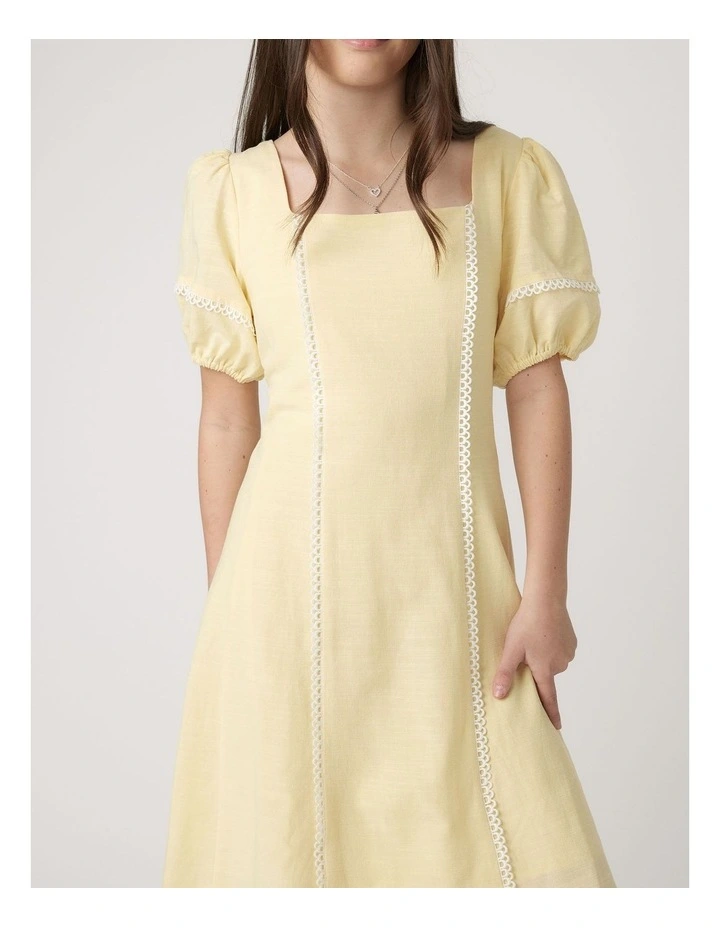 Imogen Mini Dress in Yellow image 3