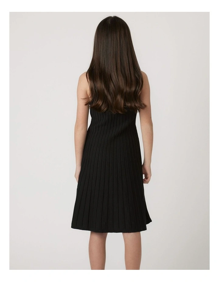 Phoebe Knit Dress in Black image 2