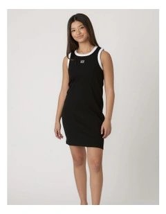 Harper Monogram Dress in Black/White
