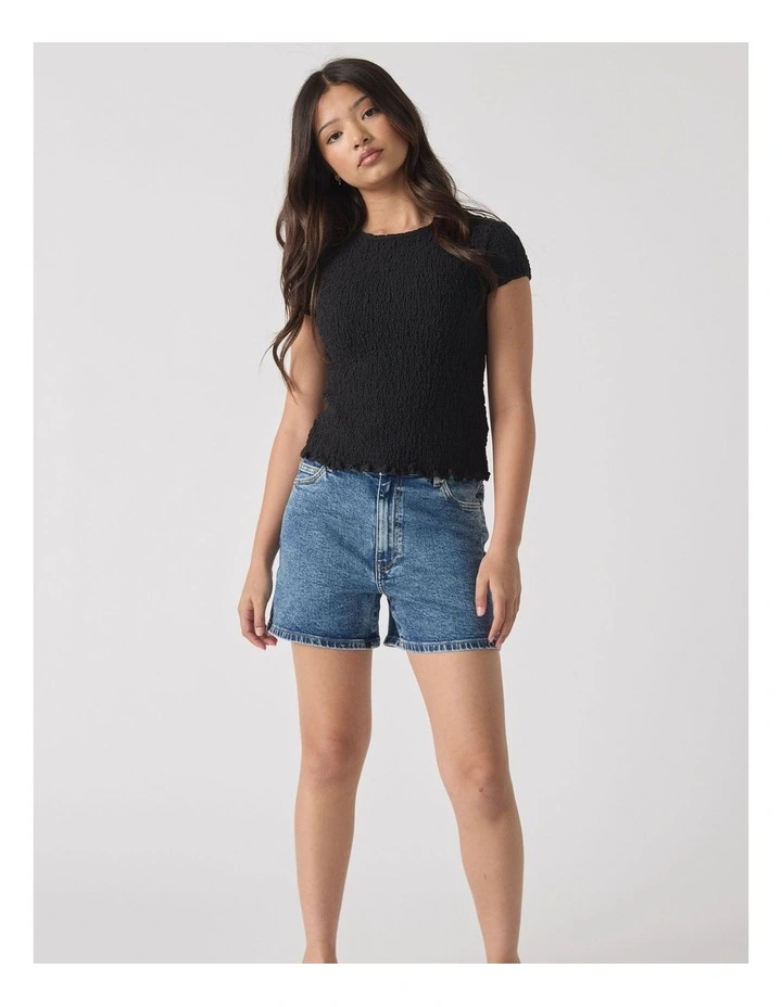 Anna Denim Short in Blue image 1