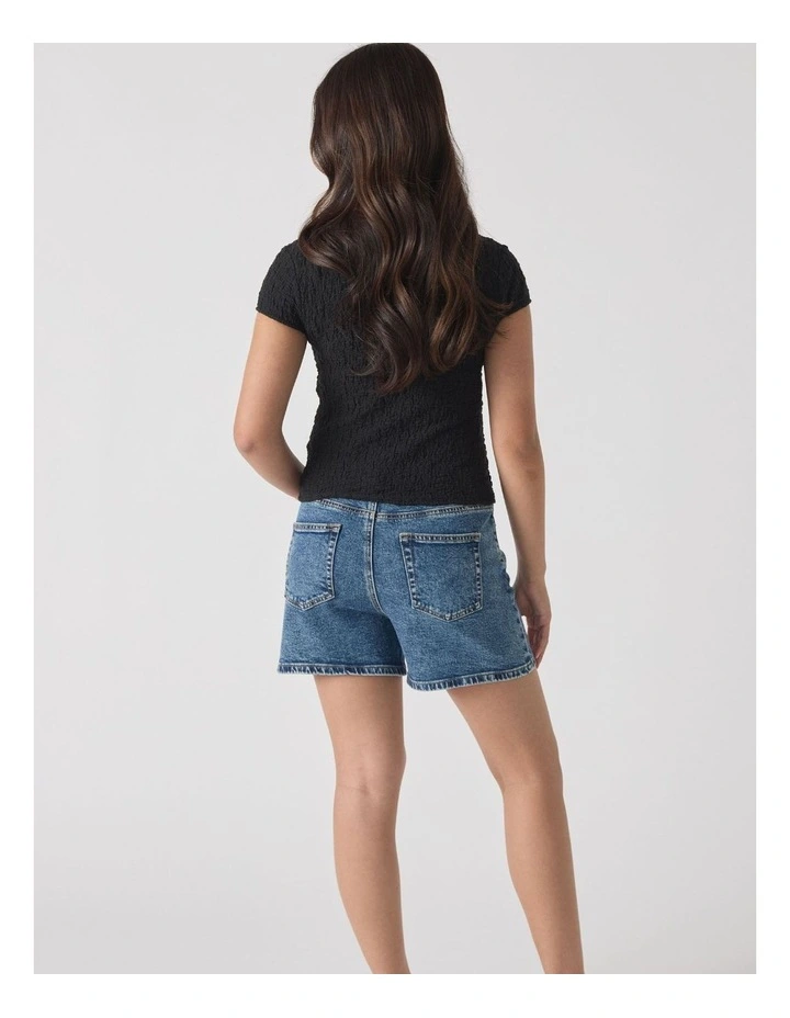 Anna Denim Short in Blue image 2
