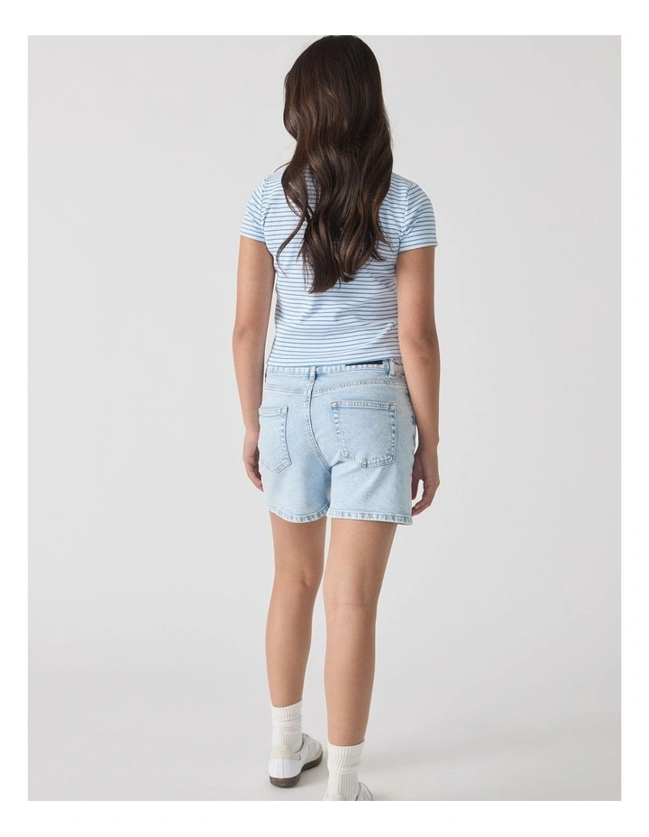 Anna Denim Short in Blue image 2