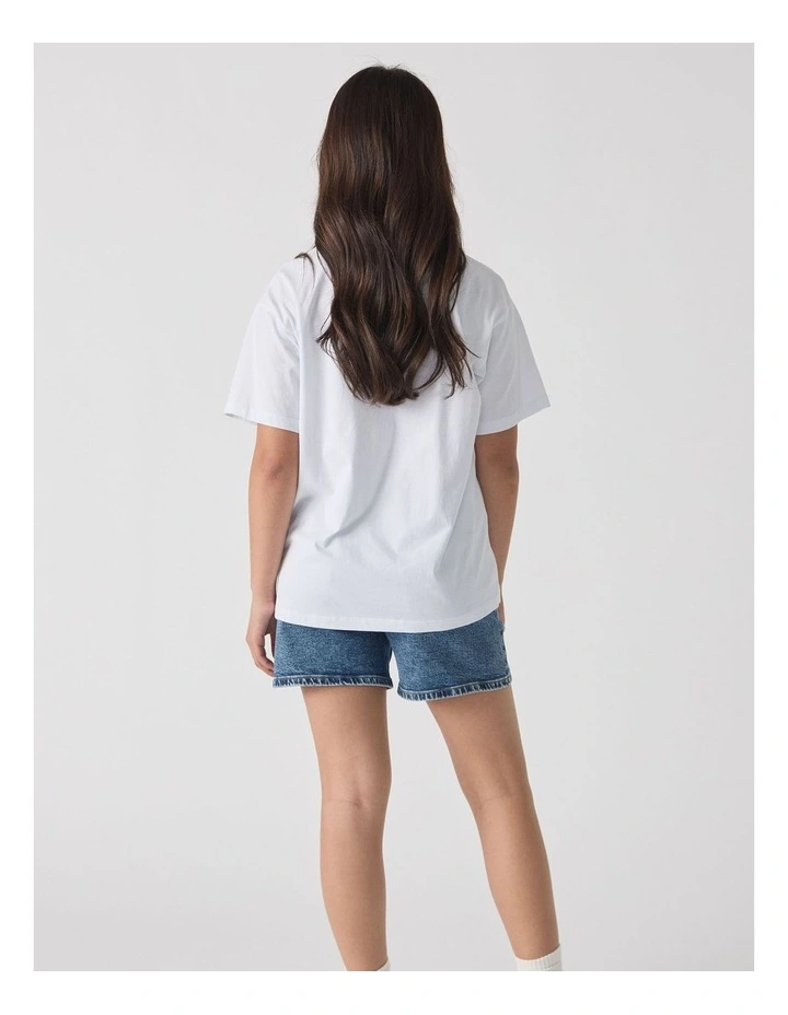 Le Soleil Oversized Tee in White image 2