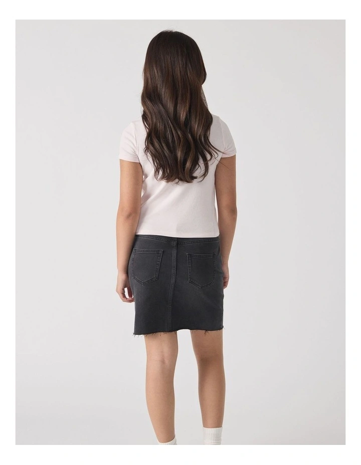 Mini Bow Ringer Tee in Pink image 2