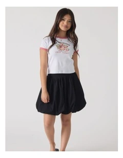 Girls Strawberry Ringer Tee