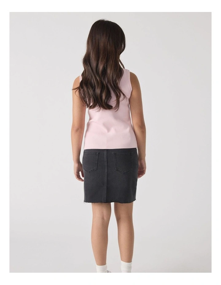 Molly Knit Vest in Pink image 2