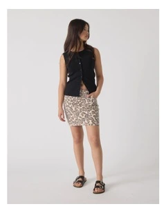 Ally Denim Skirt in Multi
