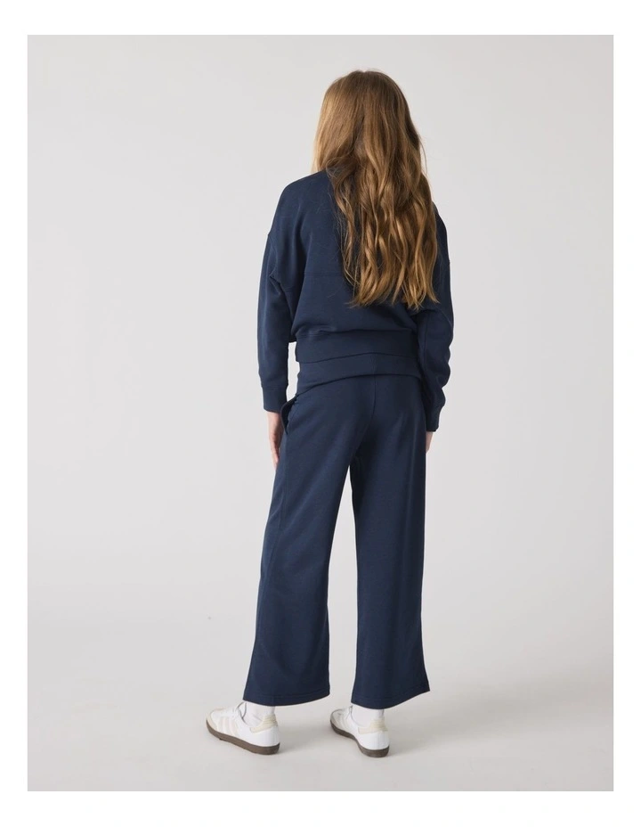 Rolled Waist Track Pant in Blue image 2