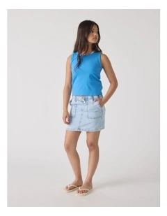 Harper Logo Tank in Blue