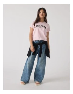 Heritage Tee in Pink
