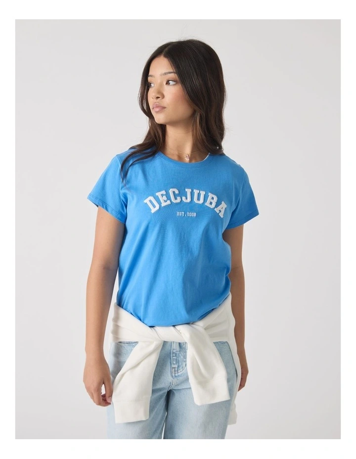 Heritage Tee in Blue image 3