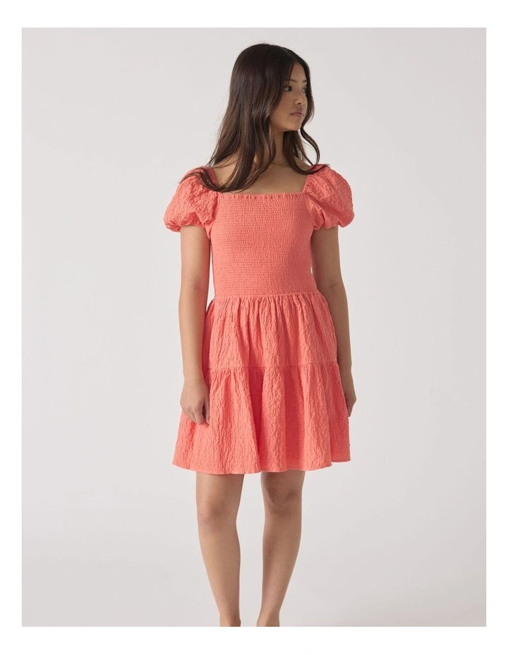 Maude Mini Dress in Orange image 1