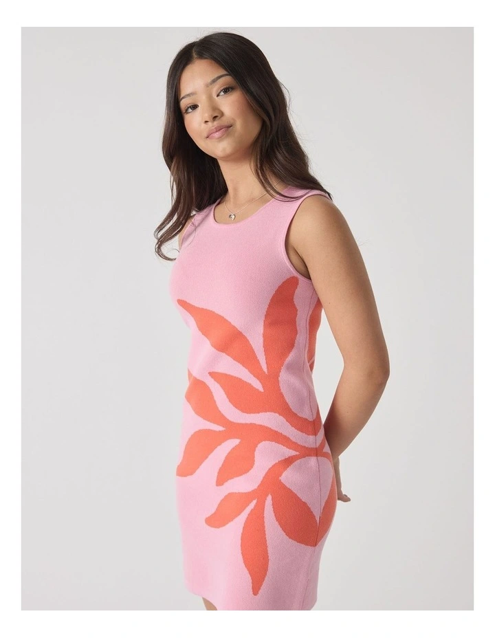 Jamie Knit Dress in Pink image 3