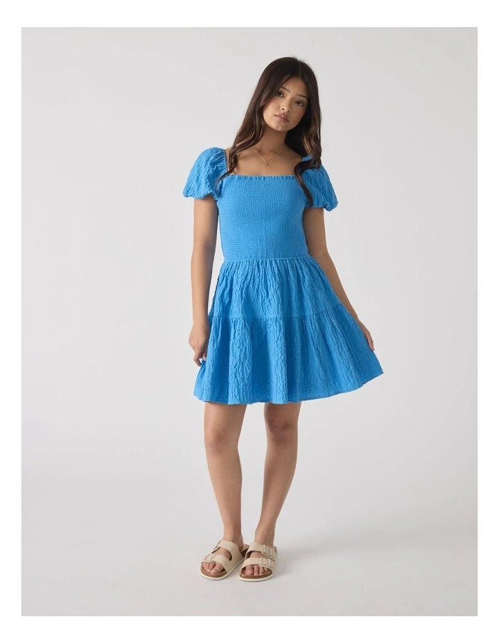 Maude Mini Dress in Blue image 1