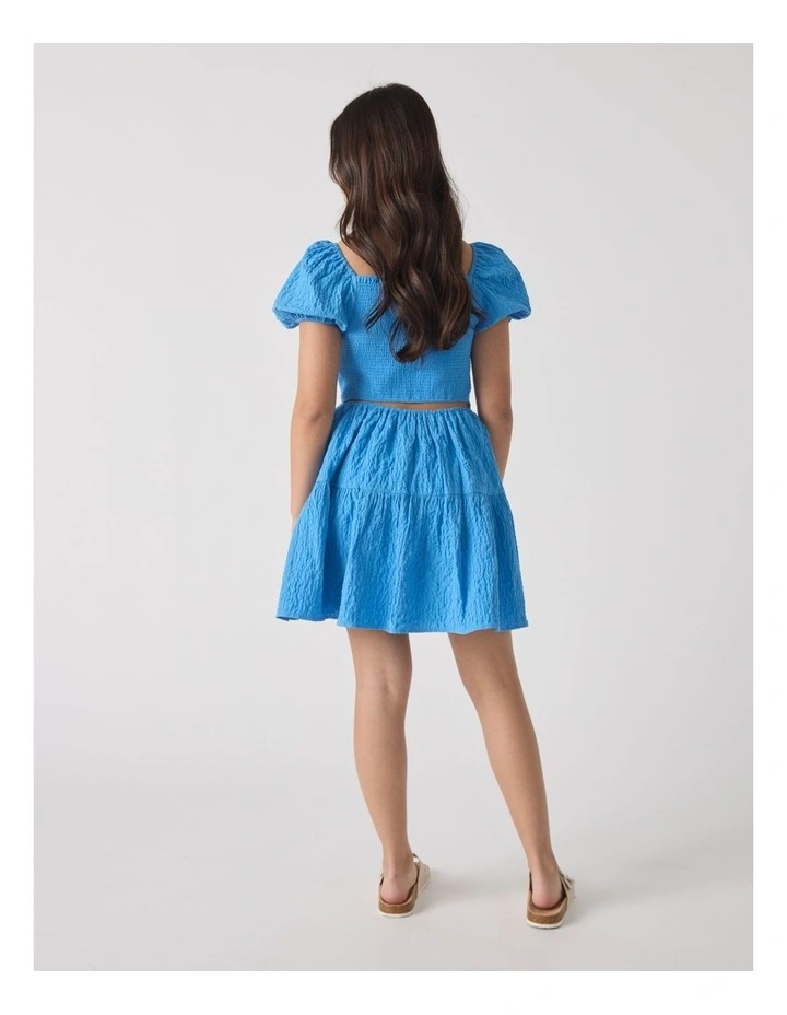 Maude Mini Dress in Blue image 2