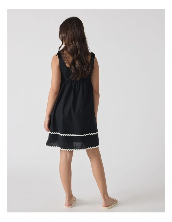 Layla Mini Dress in Black image 2