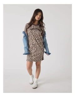 Rugby Tee Dress in Multi