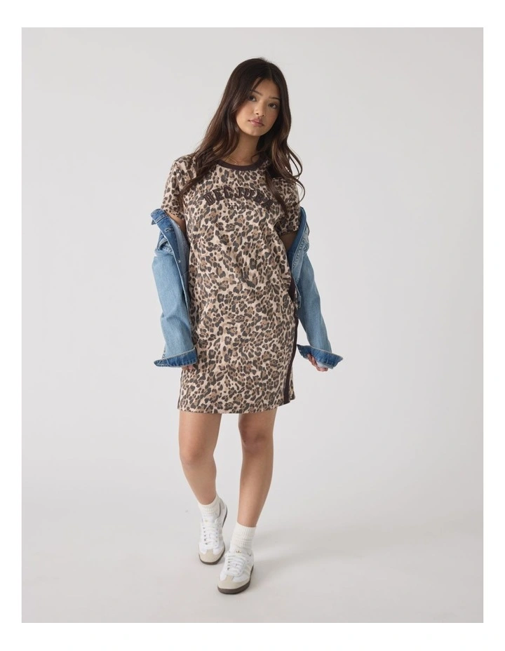 Rugby Tee Dress in Multi image 1