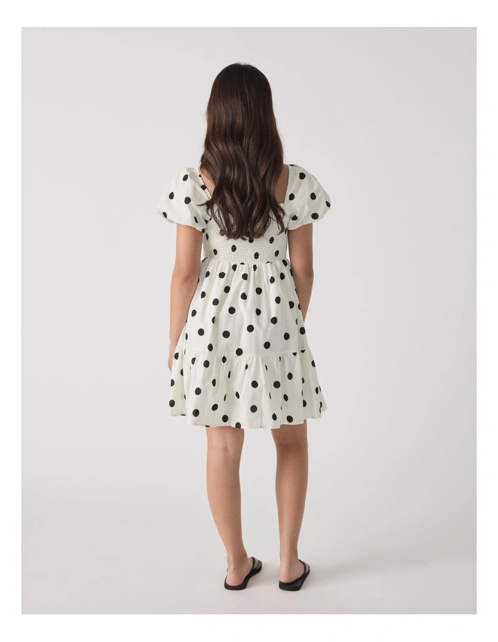Becky Mini Dress in White image 2