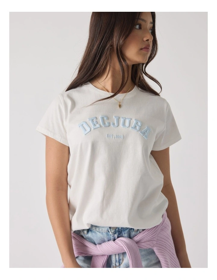 Heritage Tee in Vanilla image 3