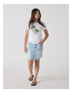 Girls Sequin Palm Tee