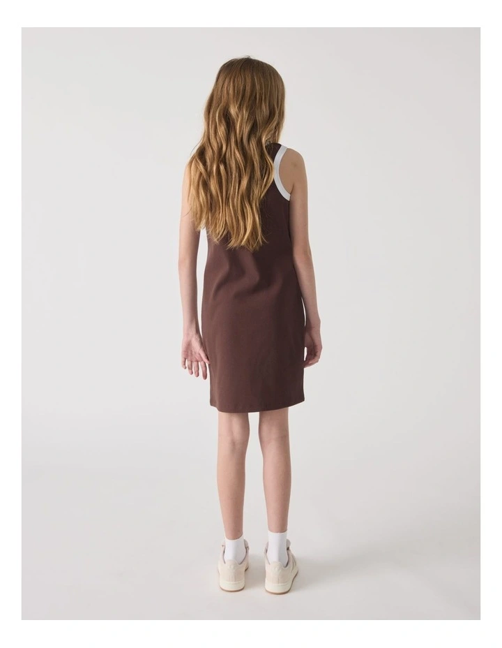 Harper Monogram Dress in Brown image 2
