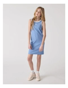 Harper Monogram Dress in Blue