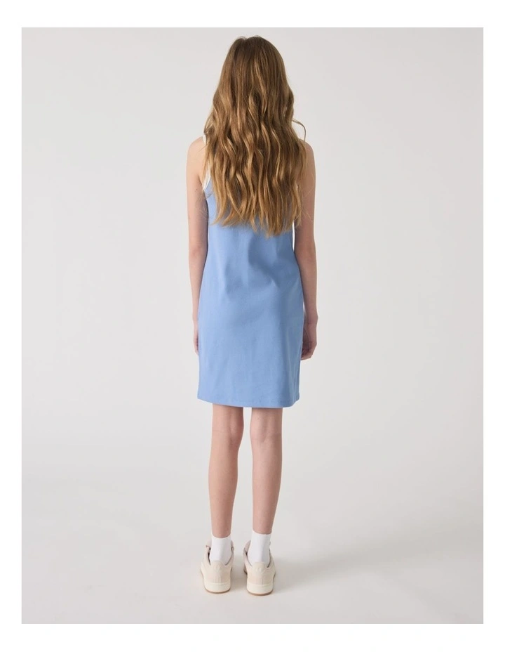 Harper Monogram Dress in Blue image 2