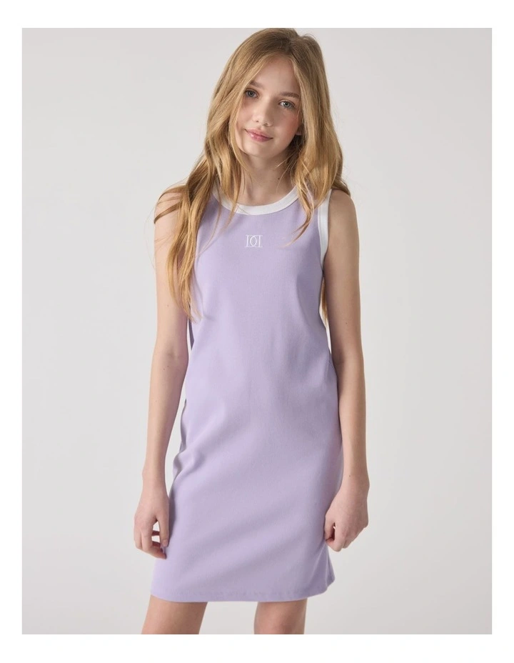 Harper Monogram Dress in Purple image 3