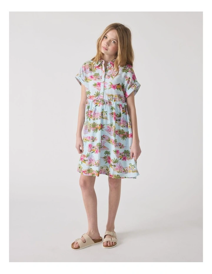 Freya Shirt Dress in Multi image 1