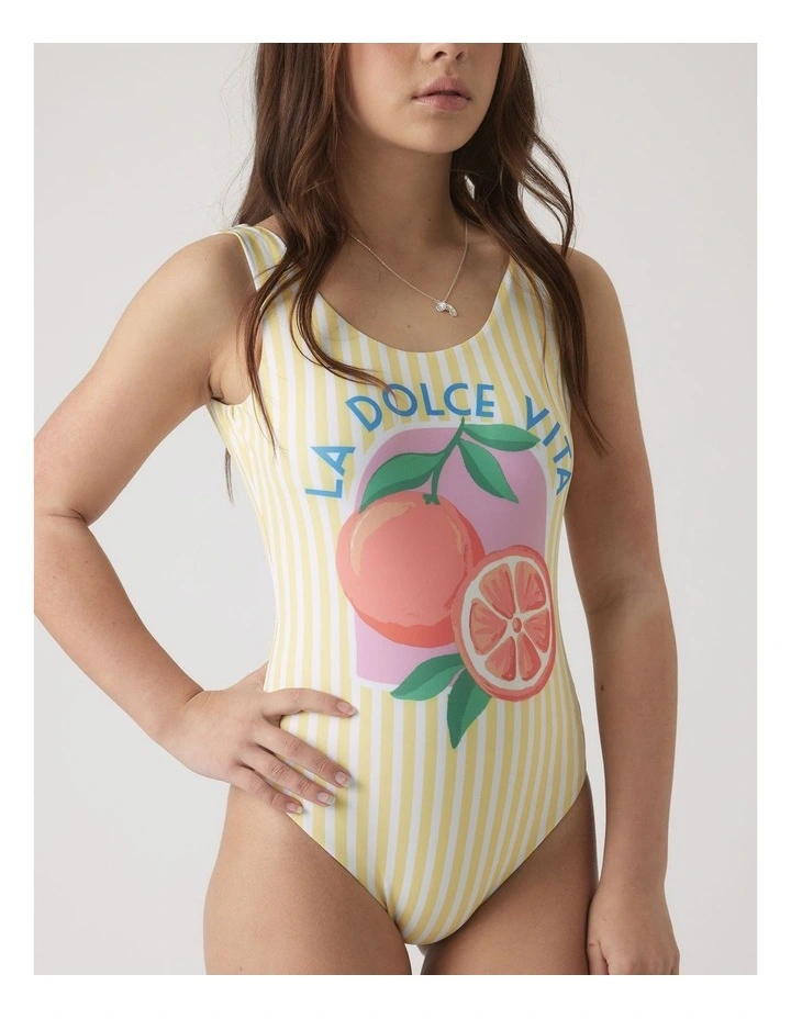 Girls Scoop Neck Swimsuit image 3