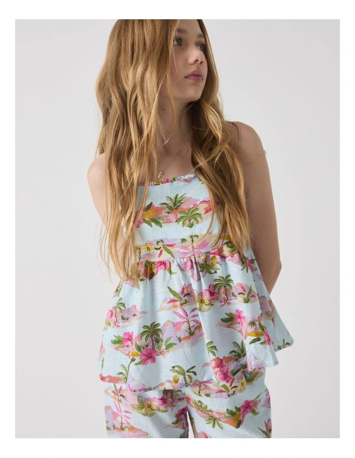 Polly Strappy Top in Multi image 3