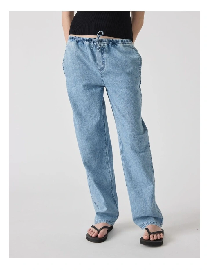 Girls Emma Denim Pant in Blue image 3