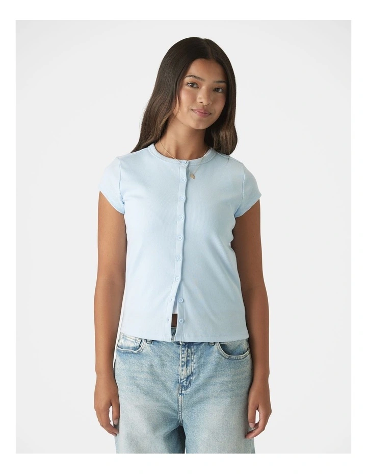 Girls Riley Rib T-Shirt image 3