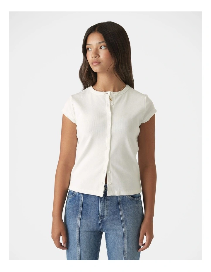 Girls Riley Rib T-Shirt image 3